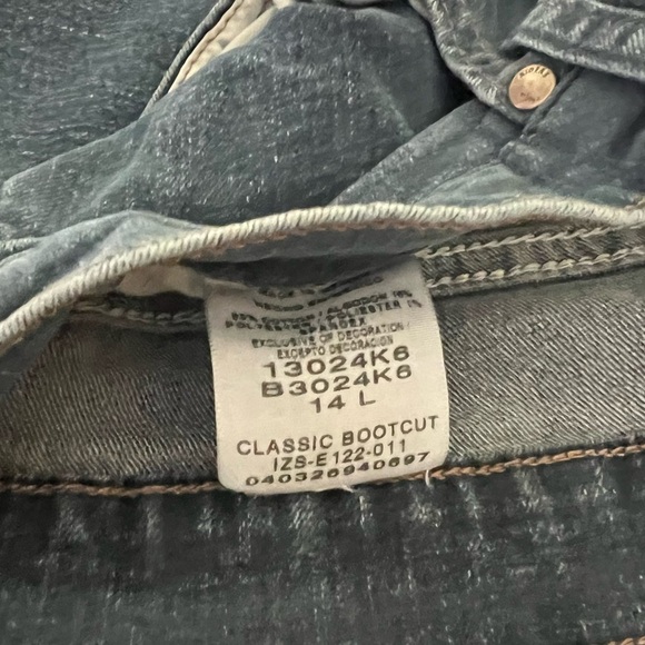 Riders Lee Boot Cut Jeans, SZ 14L, Waist 17”, Inseam 31”, Length 43”, Classic - Picture 9 of 10